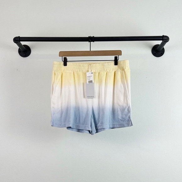 NWT Rails Jane Dip Dye Terry Lounge Shorts in Sky Blue - Picture 4 of 7
